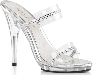 Sexy Pole Dancer 5"-Absatz Schönheitswettbewerb Date Nacht Sandale mit Strass Größe 8 - Bild 1 von 10