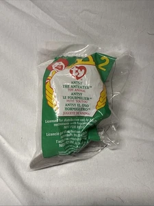 TY MCDONALDS TEENIE BEANIE BABY #2 Antsy The Ameisenbär Neu im Paket - Bild 1 von 2