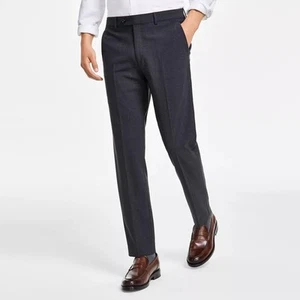 Bar III Men's Charcoal Wool Blend Classic Slim-Fit Suit Dress Pants Size 38W 32L - Picture 1 of 5