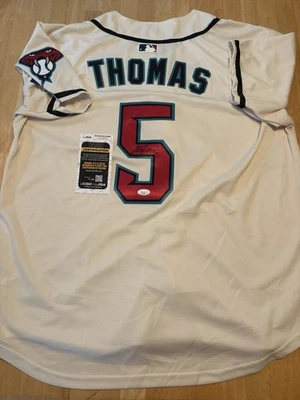 Alek Thomas Signed Autographed Arizona Diamondbacks Jersey Jsa Coa - Image 1 of 3
