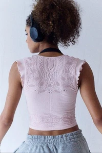 NWOT Pink Free People Movement Take me Away Cami XL - Picture 1 of 7