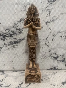 Carved Akhenaten Ancient Egyptian Pharaoh Statue - Picture 1 of 11
