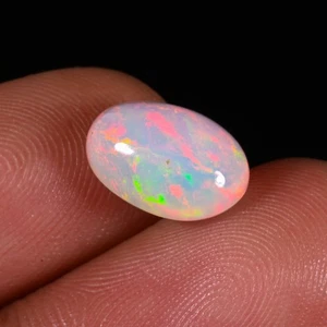 2.20 Ct Natural Ethiopian Opal Welo Fire Opal 11x8x5 mm Cabochon Loose Gemstone - Picture 1 of 3