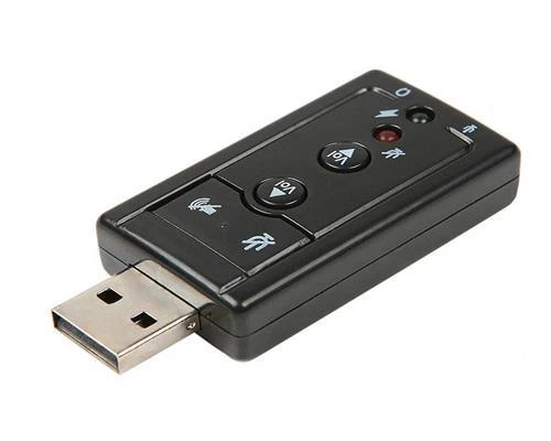 Externe Soundkarte USB 2.0 3D 7.1 Audio Adapter Mikrofon Kopfhörer Stick Headset - Bild 1 von 1