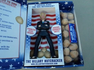 New The Hillary Clinton Nutcracker 2007 With Original Box and Nuts RARE! - Picture 1 of 4
