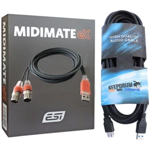 ESI MIDIMATE eX USB Interface Kabel + USB-Kabel - Picture 1 of 6