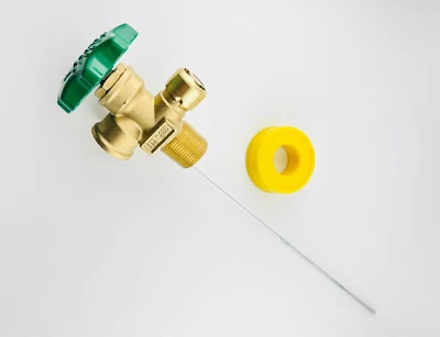 Acoplador de válvula de serviço tanque de propano 100 lb BBQ POL 100 lb aquecedor de grelha GLP 10,2" - Imagem 1 de 4