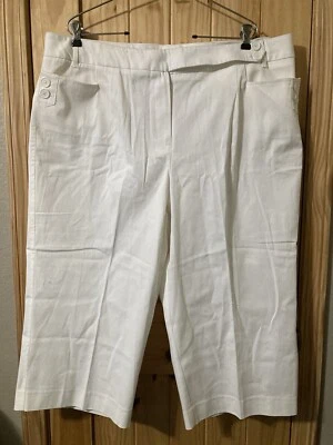 Pantalones informales Sandro para mujer talla 20W recortados, mezcla de algodón Foto 1 de 4