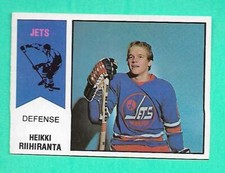 (1) HEIKKI RIIHIRANTA 1974-75 O-PEE-CHEE WHA # 31 JETS ROOKIE VG CARD (V8171)  