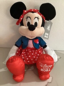 2021 Disney Store Valentine's Day MINNIE MOUSE Plush 16" NEW - Picture 1 of 8