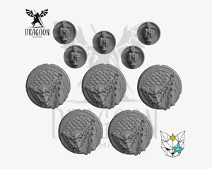 Space Knight Dragon Shields. Conversion Bits For Prime 28mm Sci-fi Marines - Picture 1 of 1