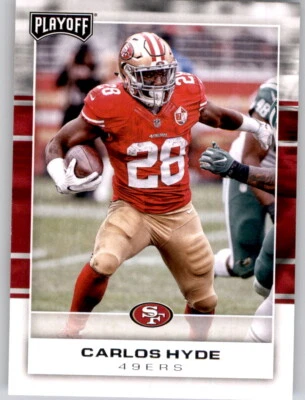 2017 Playoff Carlos Hyde NFL PWE Base Card 49ers #79 - Image 1 of 2