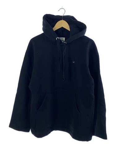 Felpa con cappuccio Acne Studios 17SS patch viso XS cotone nero tinta unita FLORIDA PSS17 usata