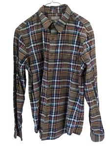 L.L. Bean Signature Collection Long sleeve Plaid Green Button Up Medium Cotton - Picture 1 of 4
