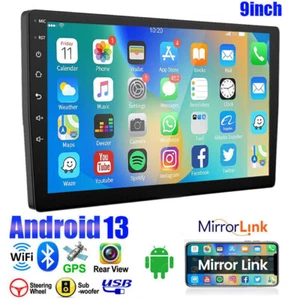 9" 2Din Android13 Coche Estéreo Radio GPS Navegación Wifi Bluetooth USB FM MP5 Unidad Principal - Imagen 1 de 17