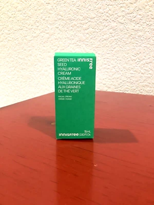Crema facial hialurónica de semillas de té verde INNISFREE crema 0,5 fl. oz tamaño mini ~NUEVA~ Foto 1 de 4