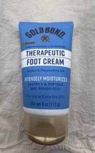 Gold Bond Therapeutic Foot Cream Triple Action Relief Dry Skin Reliever 4 oz - Picture 1 of 2