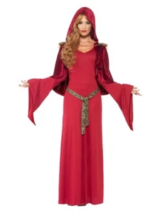 Adult High Priestess Medieval Gothic Lady Maiden Fancy Dress Costume Sm - Picture 1 of 3