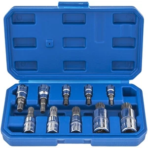 Chiave a bussola interna multidente 1/2 spline set dadi M4 - M18 bussola 1/4" 3/8" - Foto 1 di 4