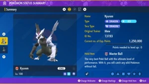 Brillante 6iv xxxl Kyurem-B Negro Zekrom + Kyurem Paquete Pokémon Escarlata/Violeta Hogar - Imagen 1 de 4