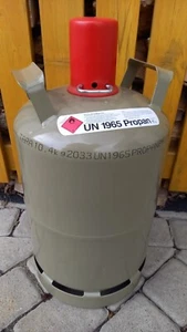 ⛺ leere 11 kg Gasflasche Propangasflasche Grau Eigentumsflasche reichlich TÜV ⛺ - Bild 1 von 3
