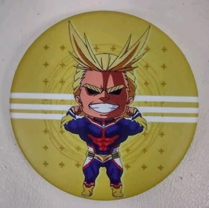 My Hero Academia Manga All Might Spilla Indietro Badge Pulsante 2 3/8" Plastica - Foto 1 di 3