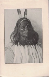 1890 Blackfoot Chief Running Rabbit and Cheyenne Chief Two Moons Original print - Picture 1 of 2