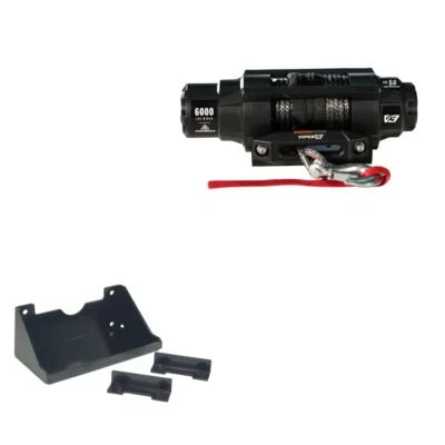 Viper 6000lbs V3 Winch Black Rope With Mount For Kawasaki Mule PROFXR 2018-2020 - Image 1 of 3