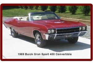 1969 Buick Gran Sport 400 Convertible Auto Refrigerator / Tool Box Magnet - Picture 1 of 1
