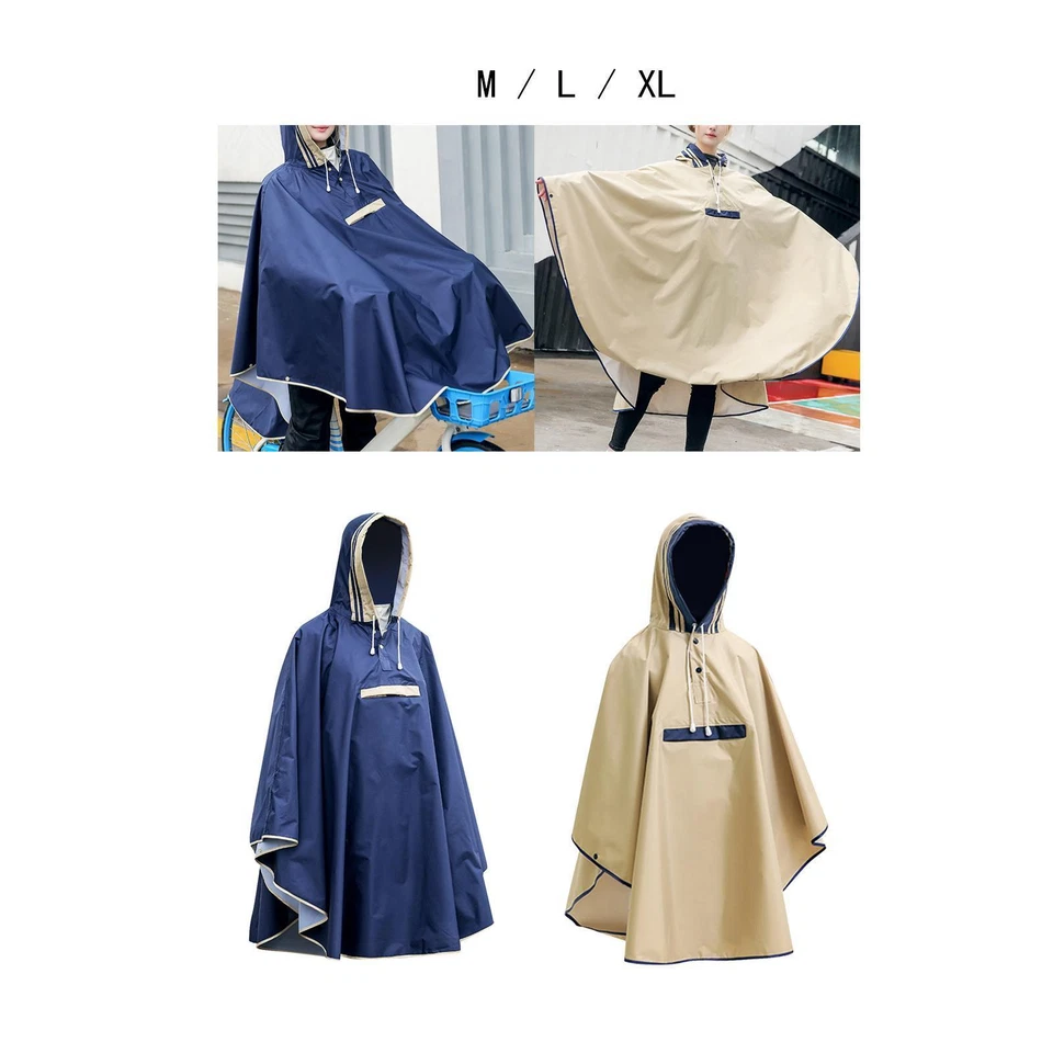 Adults Rain Poncho Hooded Poncho Waterproof Rain Protection - Image 1 of 1