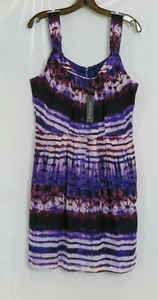 NWT W118 by Walter Baker Purple Desert Island Natalie Dress Size L MSRP $158 - Picture 1 of 7