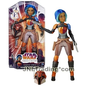 Year 2016 Star Wars Forces of Destiny 11 Inch Figure SABINE WREN + Swing Action - Picture 1 of 1