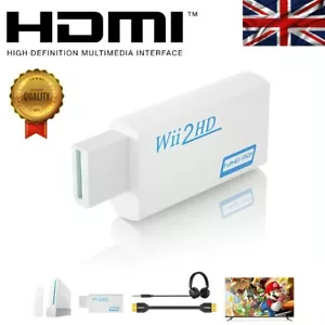 Nintendo Wii to HDMI Converter Adapter Audio Video Cable RCA Lead - *NEW MODEL* - Picture 1 of 6