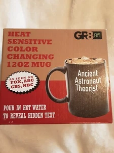Ancient Astronaut Theorist Heat Sensitive Color Changing Novelty Coffee Mug 12 o - Picture 1 of 4