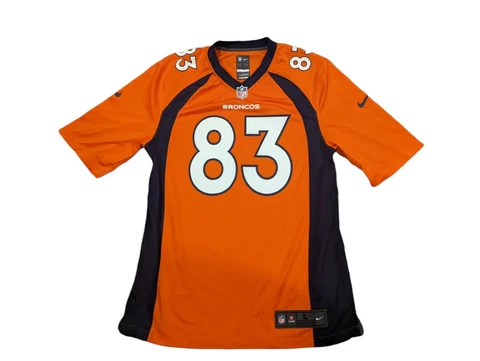 NIKE On Field NFL Denver Broncos Football #83 Wes WELKER Jersey Size Large Cover