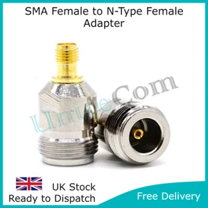 Conector adaptador recto hembra tipo N SMA WiFi LoRa 4G 5G - Imagen 1 de 5
