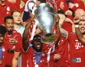 ALPHONSO DAVIES SIGNIERT 8x10 FOTO BUNDESLIGIST FC BAYERN MÜNCHEN BECKETT BAS - Bild 1 von 2