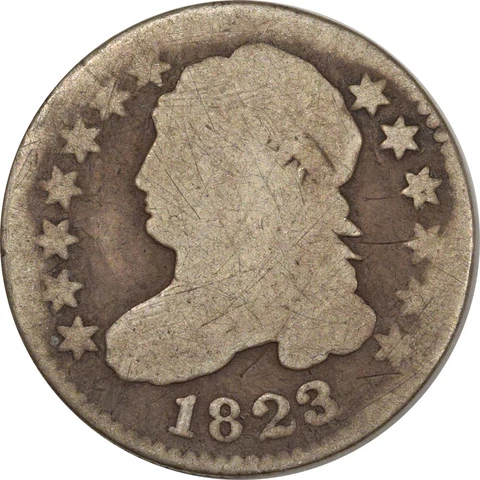1823/2 CAPPED BUST DIME - CIRCULATED Cover