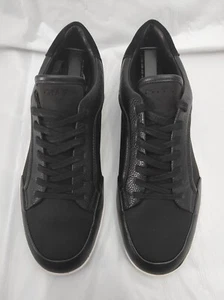 Calvin Klein MAXEN 2 8009315 34F9390 Herren Leder schwarz modische Turnschuhe Größe 9 - Bild 1 von 12