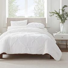 SERTA Simply Clean Ultra Soft 3 Piece Hypoallergenic Stain Resistant Pleated Duv