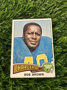 1975 Topps - Bob Booker Brown #448 RC Rookie San Diego Chargers F43 - Picture 1 of 2
