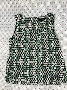 Dana Buchanan Green And Gold Blouse L - Picture 1 of 5