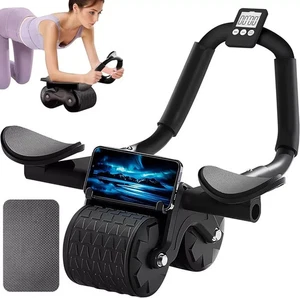 Automatic Rebound AB Roller Training Fitness Rad Bauchrad Ellenbogenstütze - Bild 1 von 11