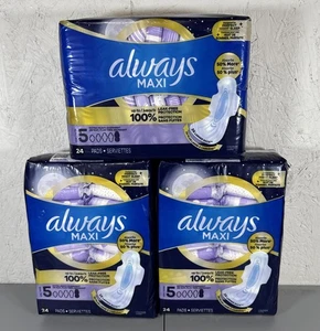 72 Stück Always Maxi Pad Größe 5 Blasenkontrolle Pad über Nacht starke Saugfähigkeit Leck - Bild 1 von 3