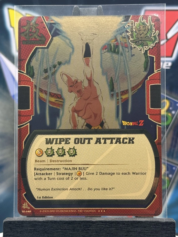 Bandai Dragon Ball Z CCG Wipe Out Attack TE-142 1st Edition Ultra Rare! - Image 1 of 3