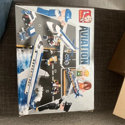 LS-13 Sluban Aviation Building Blocks Plane M38-B0366 - Image 1 of 4