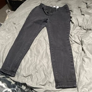 Time and Tru Women's High Rise Button Fly Denim Bermuda JEANS size 8 MediumSHORT - Picture 1 of 10
