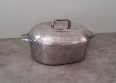 Винтажная жаровня Wagner Ware Sidney O Magnalite 4265P горшок для голландской печи с крышкой без лотка - Изображение 1 из 4