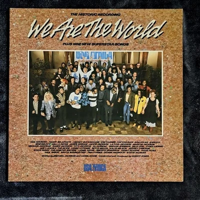 USA For Africa  We Are The World Vinyl Record Album - Image 1 of 4