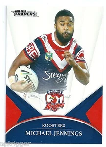 2016 NRL Traders Base Card (137) Michael JENNINGS Roosters - Picture 1 of 1
